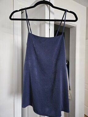 Editorial Boutique-Blue Satin Top